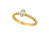 Oval diamond bezel set ring
