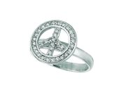 Peace diamond ring