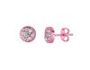 Pink gold diamond earrings