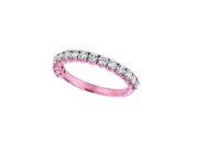 Pink gold diamond ring