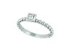 Princess cut diamond bezel set ring