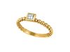 Princess cut diamond bezel set ring