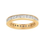 Princess cut diamond eternity band