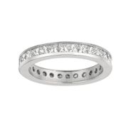 Princess cut diamond eternity band