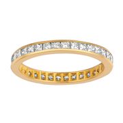 Princess cut eternity diamond ring
