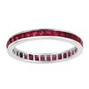 Princess cut eternity ruby ring