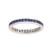 Princess cut eternity sapphire ring