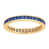 Princess cut eternity sapphire ring