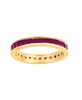 Princess cut ruby eternity band