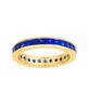Princess cut sapphire eternity band