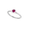 Rhodolite bezel set ring