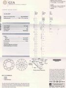 Round Brilliant Cut Diamond GIA Cert 1.37ct; Color H; Clarity SI2