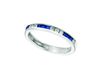 Round dia. & princess cut sapphire band