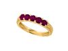 Ruby 5 stones ring