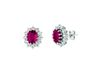 Ruby & diamond earrings