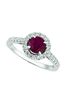 Ruby & diamond engagement ring
