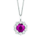 Ruby & diamond necklace