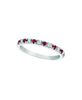 Ruby & Diamond  Stackable Ring
