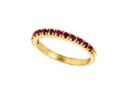 Ruby Stackable Ring, 14K Yellow Gold