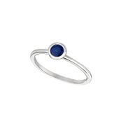 Sapphire bezel set ring
