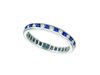 Sapphire & Diamond Channel Set ETERNITY Band