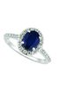 Sapphire & diamond engagement ring