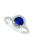 Sapphire & diamond engagement ring