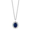 Sapphire & diamond necklace