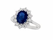 Sapphire & diamond ring