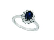 Sapphire & diamond ring