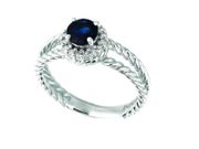 Sapphire & diamond ring