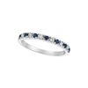 Sapphire & Diamond  Stackable Ring