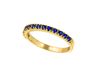 Sapphire Stackable Ring, 14K Yellow Gold