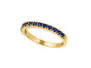 Sapphire Stackable Ring, 14K Yellow Gold