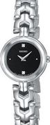 Seiko Ladies' Black Dial Stainless Diamond   SUJF35