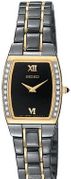 Seiko Ladies' Black Tone Diamond  SUJF28
