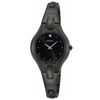 Seiko Ladies Diamond Bangle Watch Black Dial  Black Ion Finish SUJF89