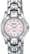 Seiko Ladies' Diamond  Pink Mother of Pearl  Stainless Steel  SXGN49