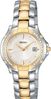 Seiko Ladies' Diamond Stainless & Gold Tone Silver White Dial SXDB06