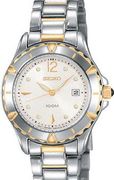 Seiko Ladies' Sport Stainless & Gold Tone Silver SXDA94