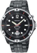 Seiko Men's Anodized Steel Perpetual Calendar Black Dial Quartz  SNQ095