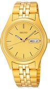 Seiko Men's Gold Bracelet Gold Dial  SGGA56