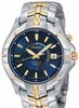 Seiko Men's Kinetic Navy Blue Dial Stainless & Gold Tone SKA402
