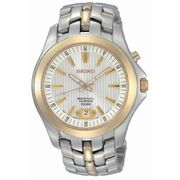 Seiko Men's Perpetual Calendar Two-Tone  Silver Dial Watch SNQ102