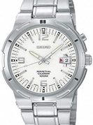 Seiko Men's Perpetual Calendar White Dial Stainless Steel SNQ075