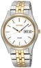 SNE032   Seiko Men's SNE032 Two-Tone Solar White Dial Watch