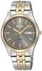 SNE042   Seiko Men's SNE042 Two-Tone Solar Charcoal Dial Watch