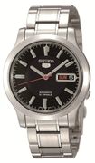SNK795 Seiko Men's Seiko 5 Automatic Black Dial Stainless Steel Watch