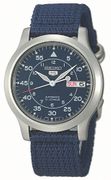 SNK807   Seiko Men's SNK807 Seiko 5 Automatic Blue Canvas Strap Watch