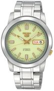 Seiko Men's SNKK19 Seiko 5 Automatic White Dial Stainless Steel Watch